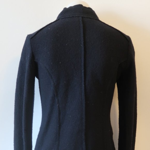 DUARTE BLACK BOILED WOOL FULL ZIP JACKET S * - Picture 10 of 16